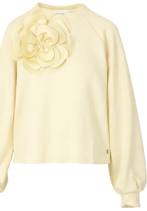 Tröjor/Koftor - Sweat with scuba rose – Yellow